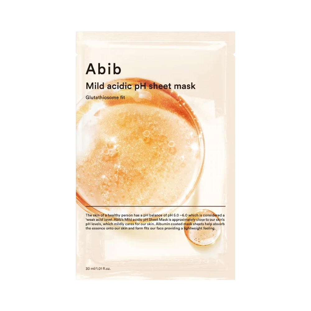 Mild Acidic pH Sheet Mask Glutathiosome Fit