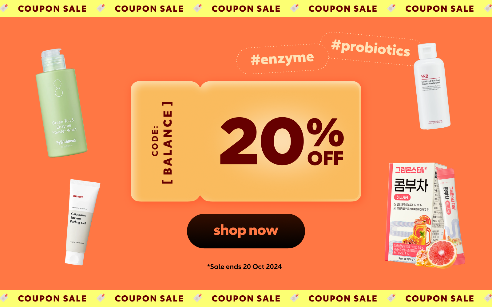 COUPON SALE 🔖  #Enzymes #Probiotics