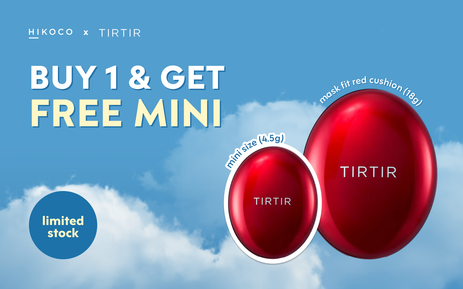 HIKOCO CLOUD 9 🍓 #BOGO TIRTIR Mask Fit Cushion 🍓