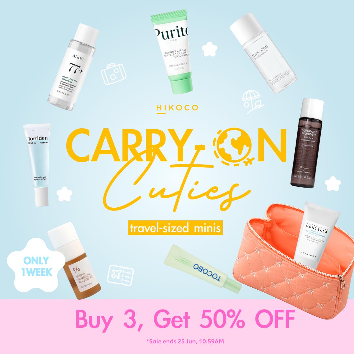 Mix & Match: Carry-On Minis [Buy 3, Get 50% OFF]