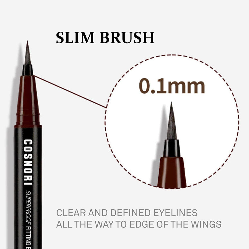 Superproof Fitting Brush Eyeliner [#02 Black Brown]