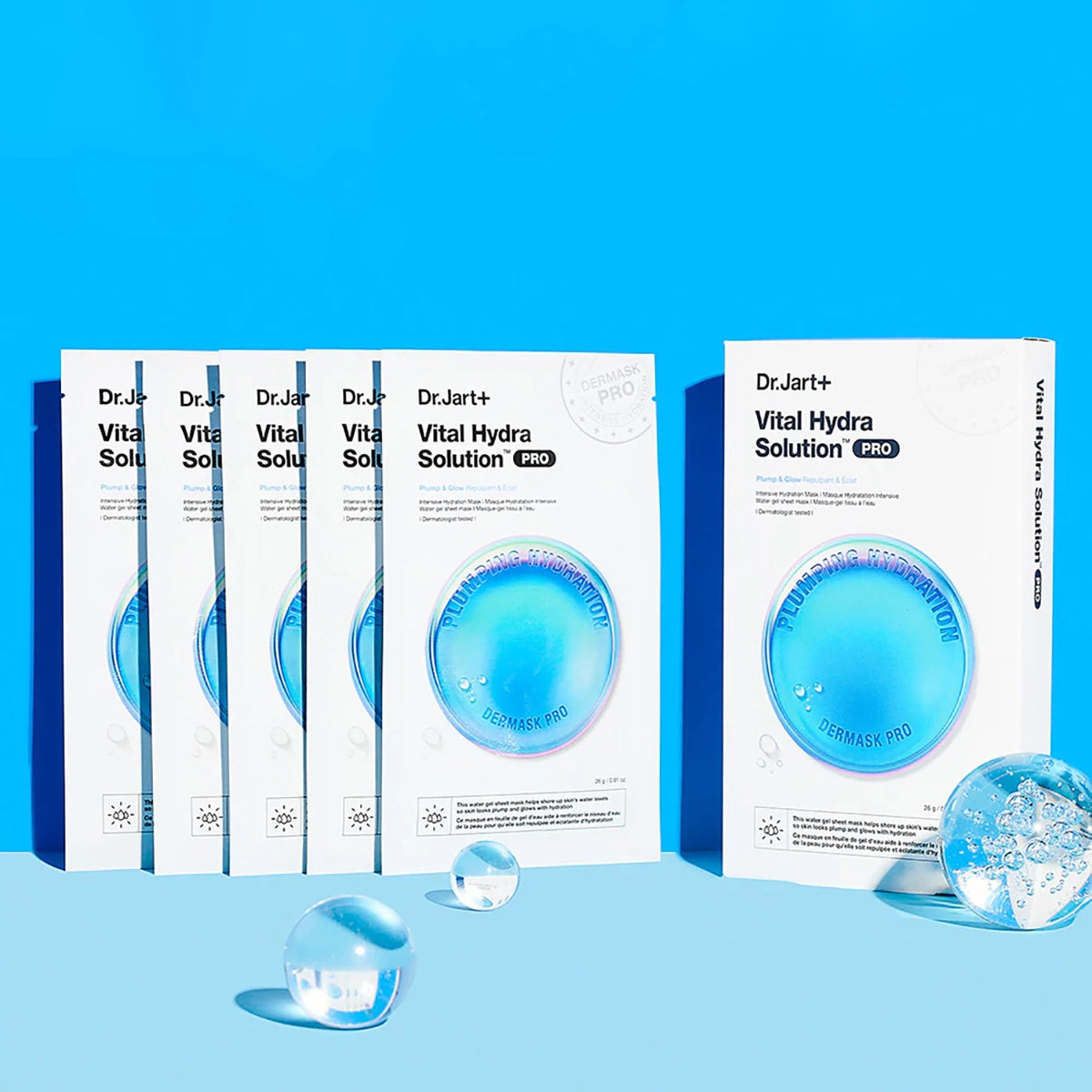 Dermask Water Jet Vital Hydra Solution Sheet Mask Set [5 Masks]
