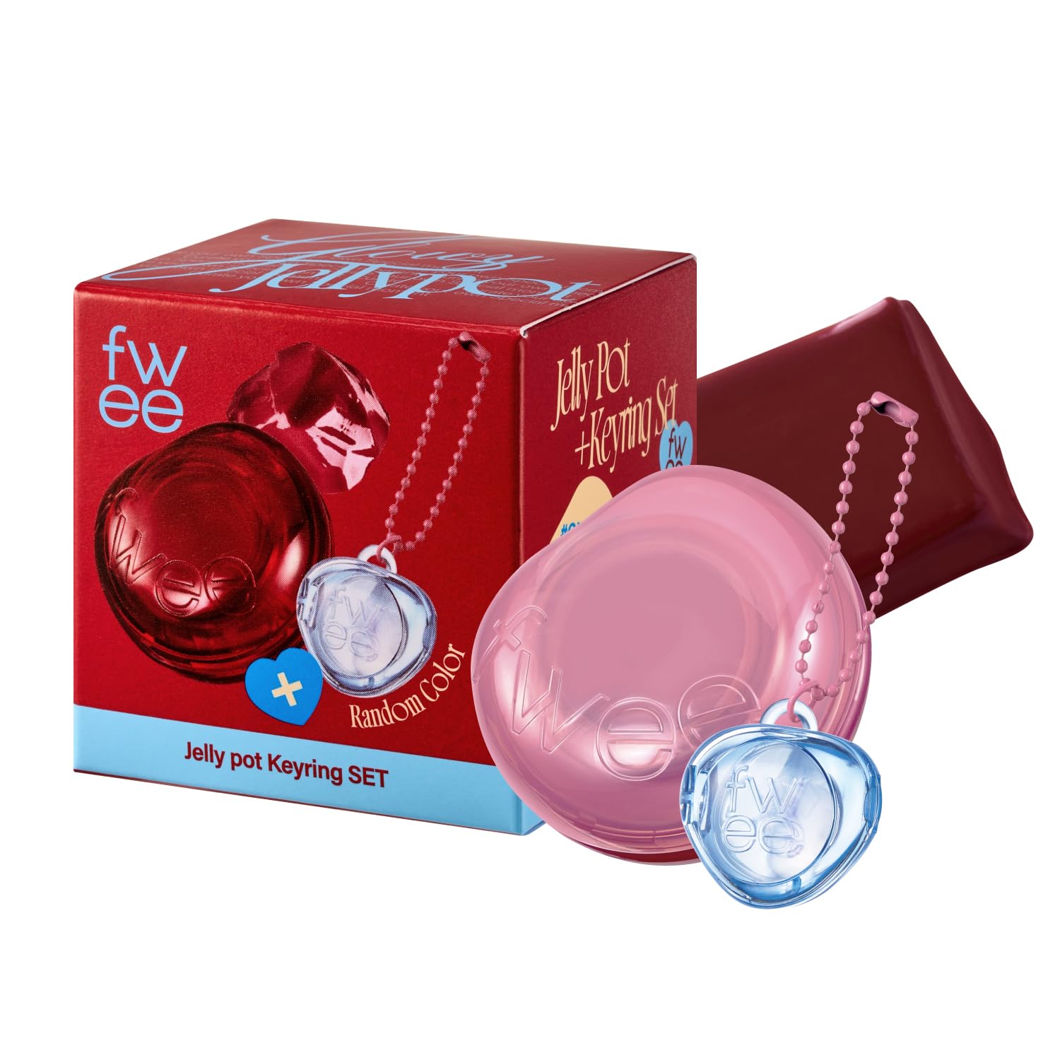 Lip & Cheek Glowy Jelly Pot Keyring Set [#JS03 Couveture]