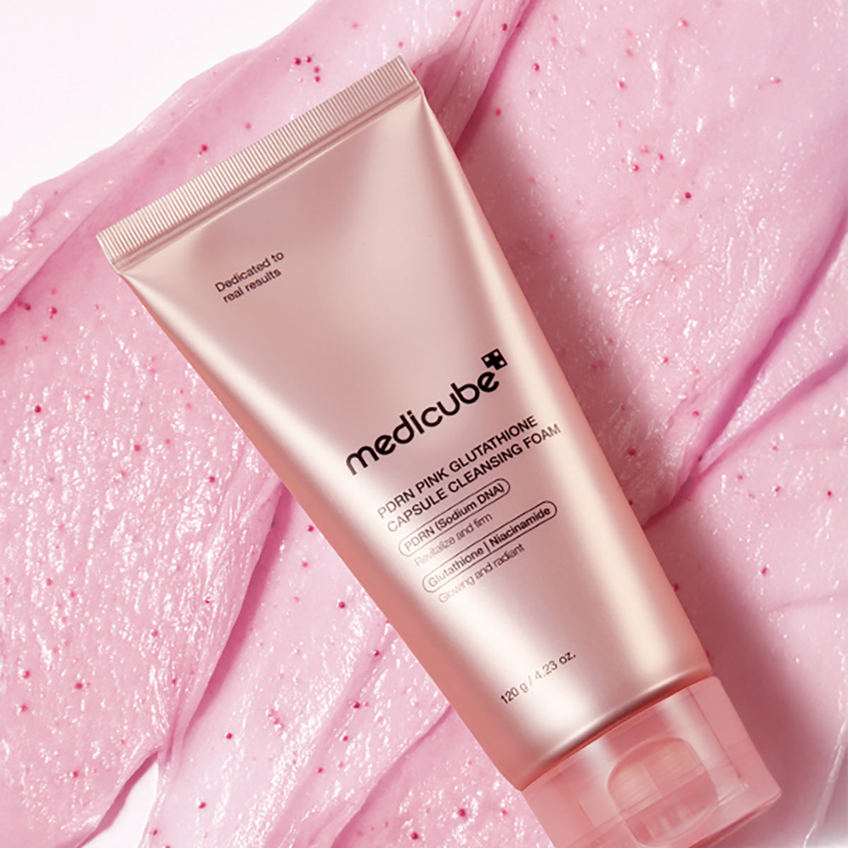 PDRN Pink Glutathione Capsule Cleansing Foam