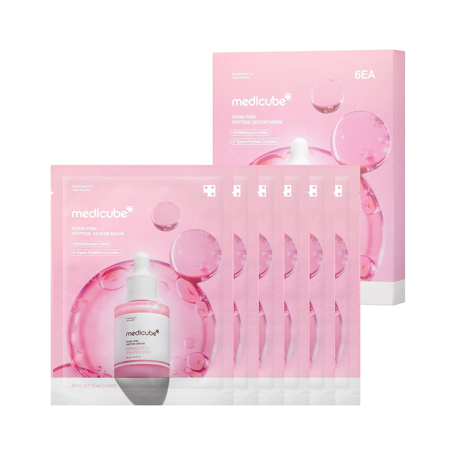 PDRN Pink Peptide Serum Mask Set [6 Masks]