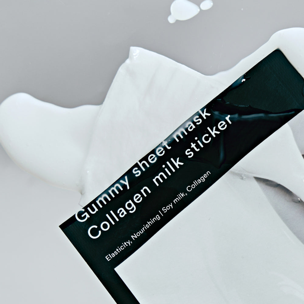 Gummy Sheet Mask Collagen Milk Sticker
