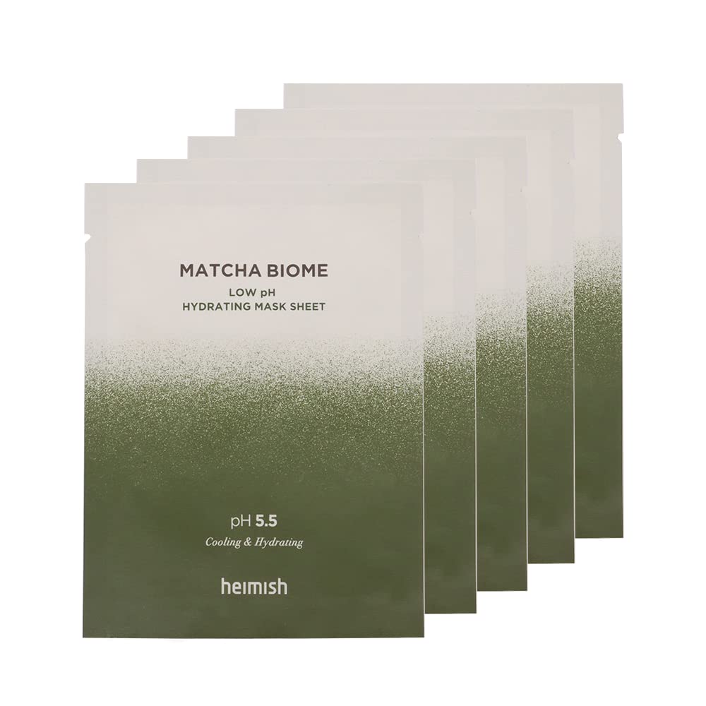 Matcha Biome Low pH Hydrating Mask Sheet Set [5 Masks]