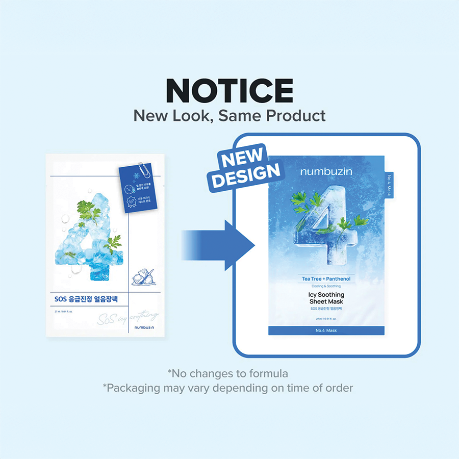 No.4 Icy Soothing Sheet Mask Set