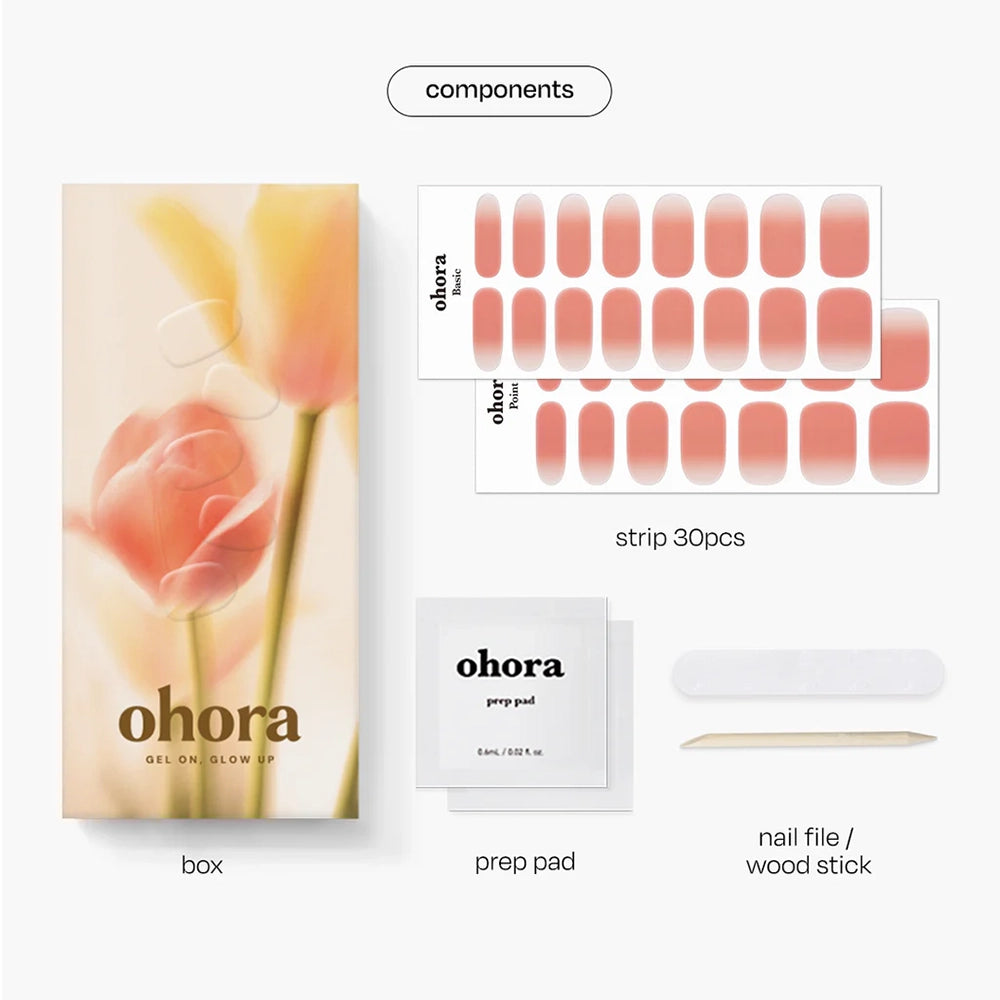 Semi-Cured Gel Nail [#N Apricot Sorbet]
