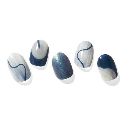 Semi-Cured Gel Nail [#N Navy Touch]
