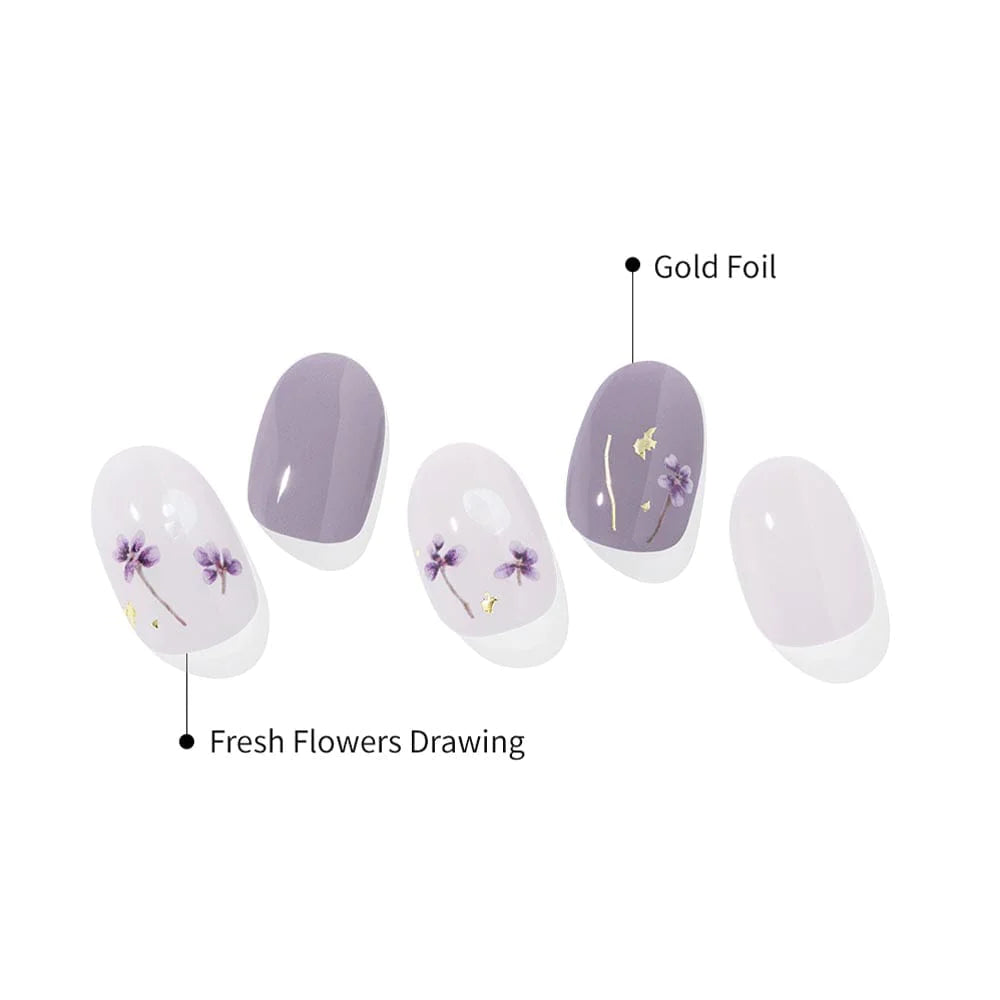 Semi-Cured Gel Nail [#N Dancing Flower]