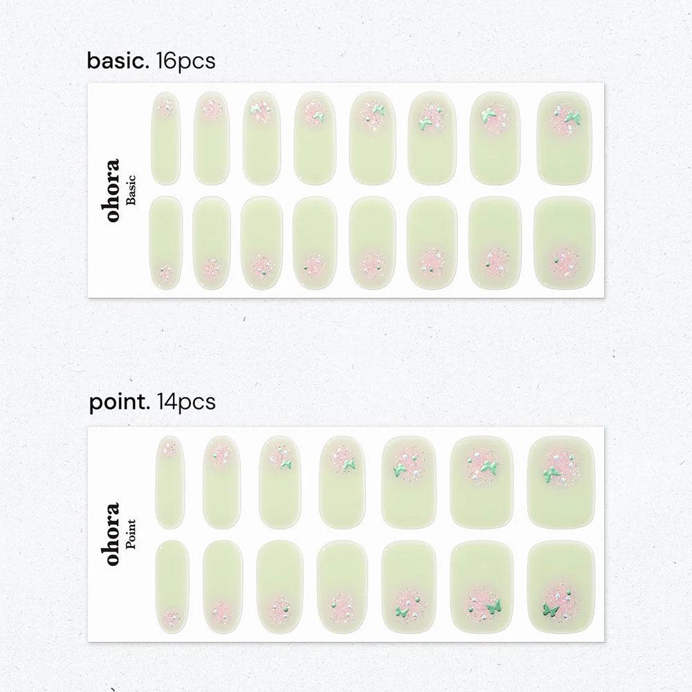 Semi-Cured Gel Nail [#N Guava Glint]