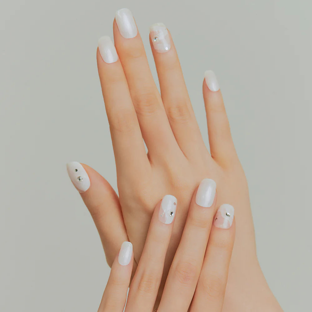 Semi-Cured Gel Nail [#N Ballet Blanc]