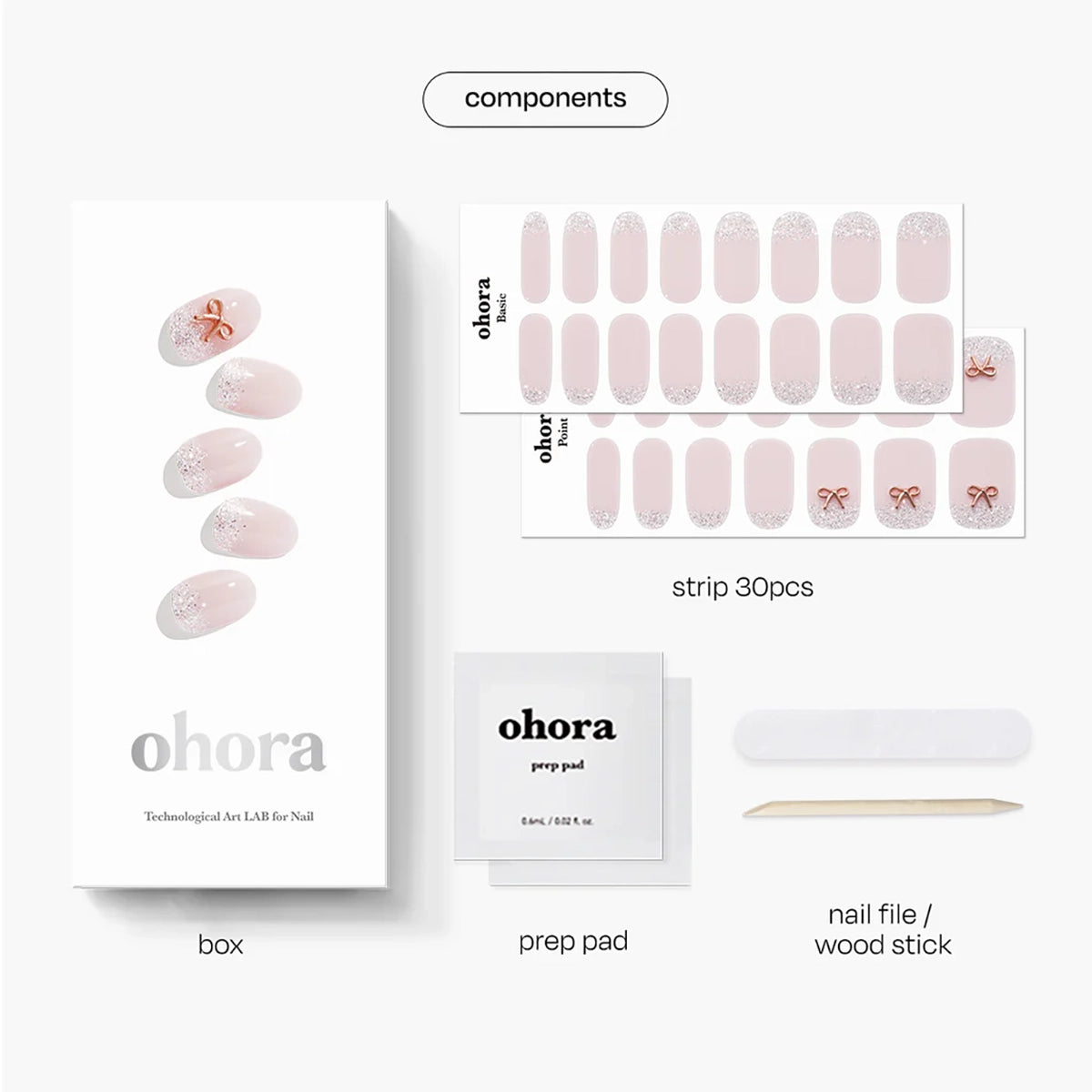 Semi-Cured Gel Nail [#N Twinkle Bell ]