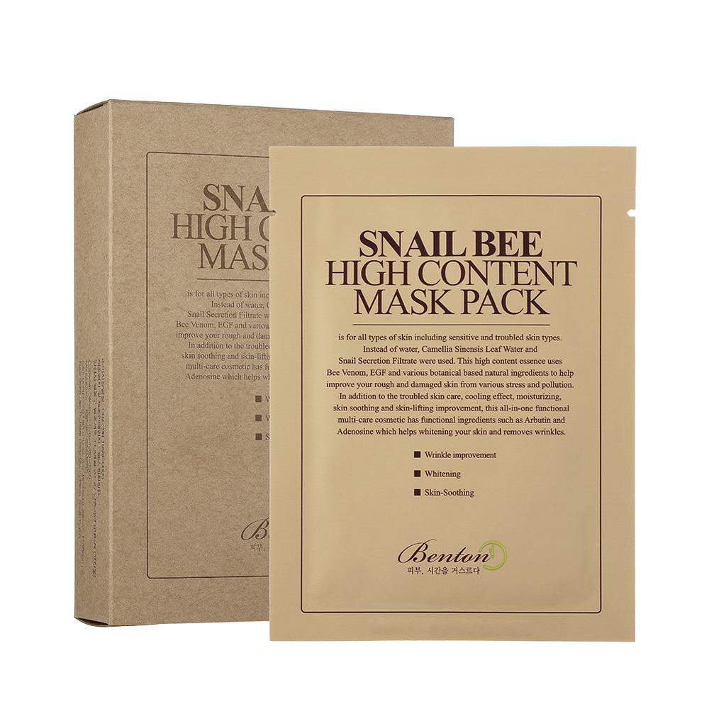 Snail Bee High Content Mask Pack Set [10 Masks]
